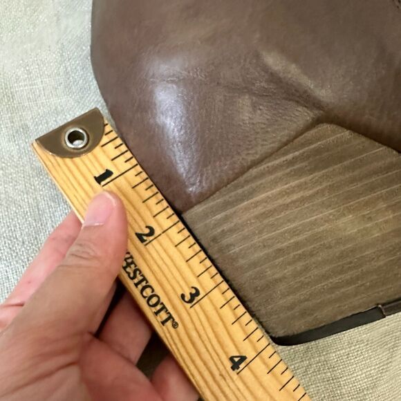 VIC MATIE Zip-Up Wedge Bootie in Brown Leather - Picture 11 of 11